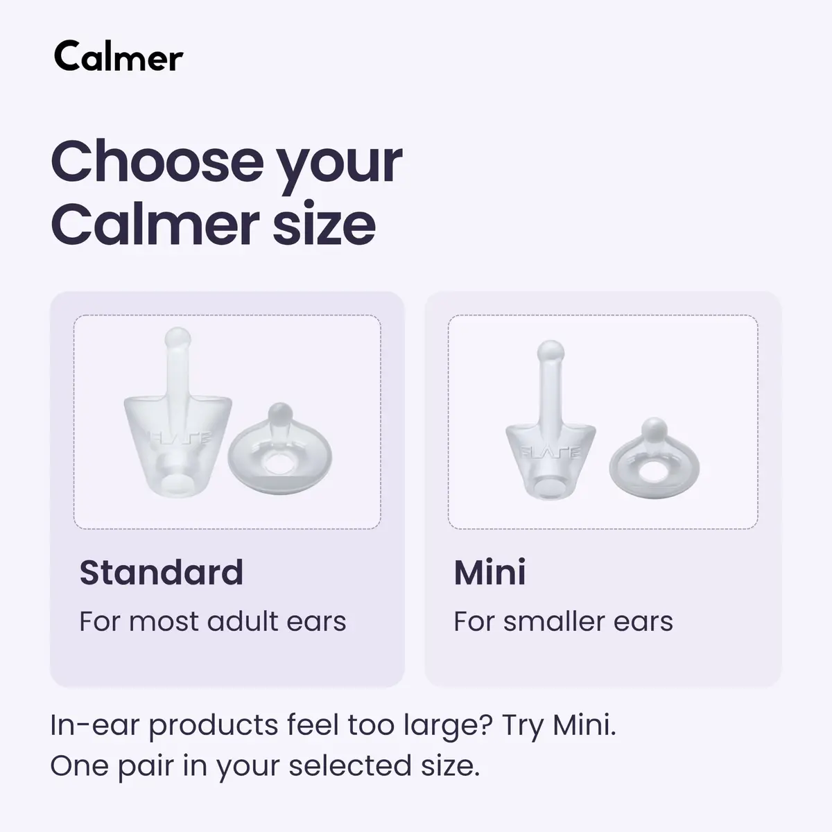 FLARE AUDIO Calmer | Noise Reducing Ear Plugs Alternative | Reusable Silicone, Mint, In-Ear, One Size - view 5