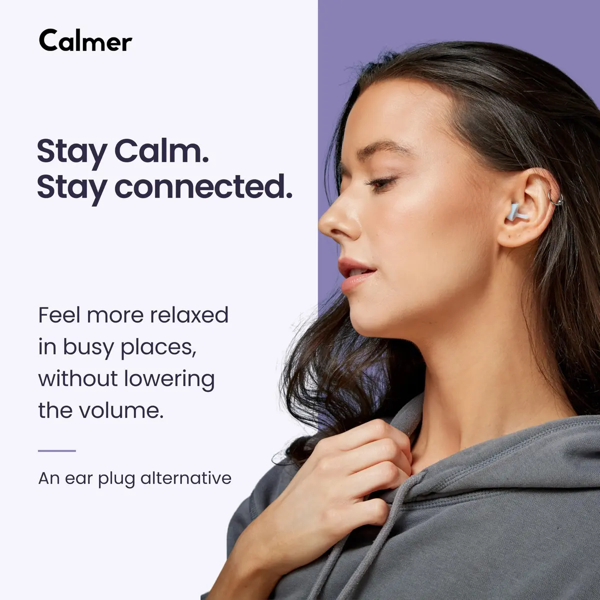 FLARE AUDIO Calmer | Noise Reducing Ear Plugs Alternative | Reusable Silicone, Mint, In-Ear, One Size - view 2