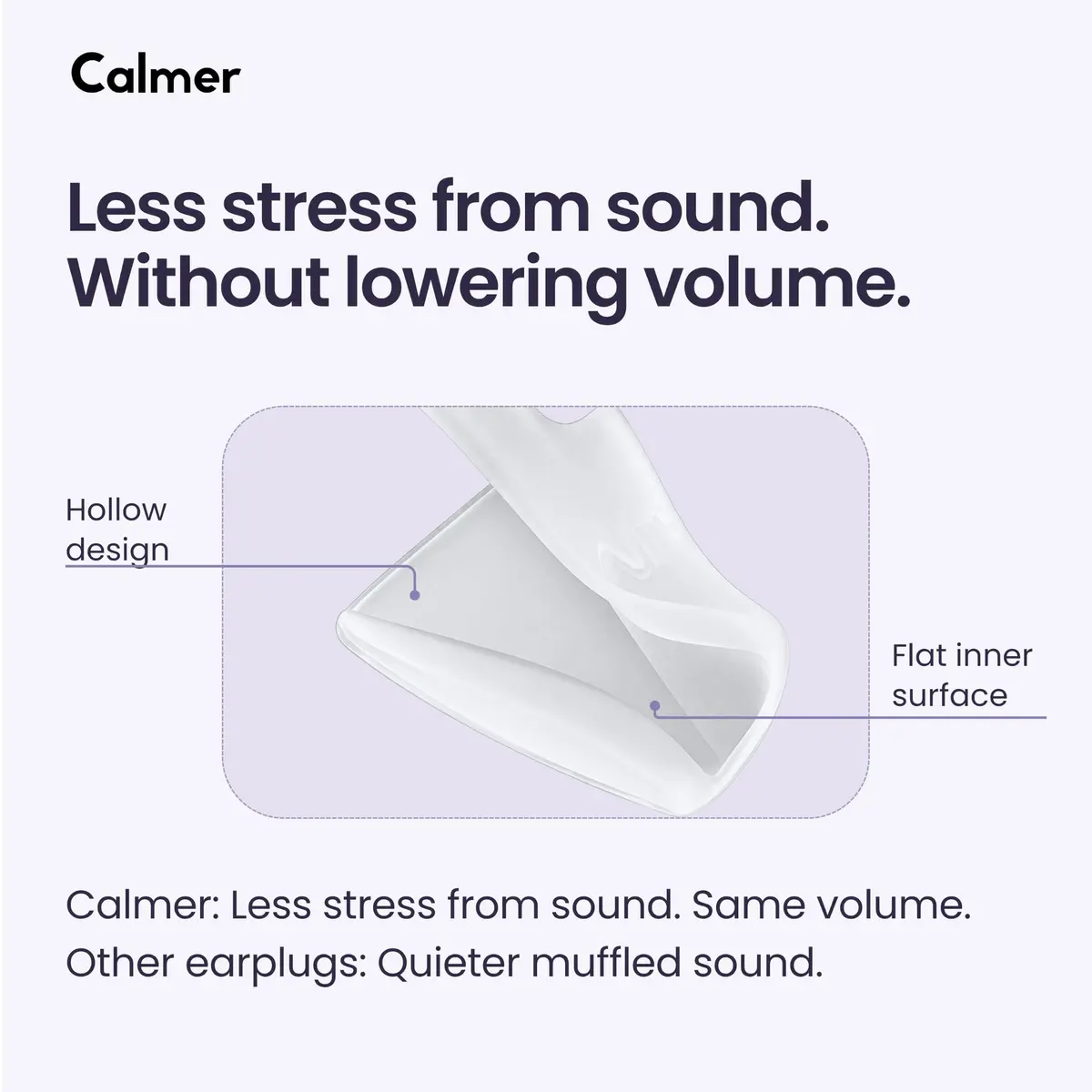 FLARE AUDIO Calmer | Noise Reducing Ear Plugs Alternative | Reusable Silicone, Mint, In-Ear, One Size - view 3