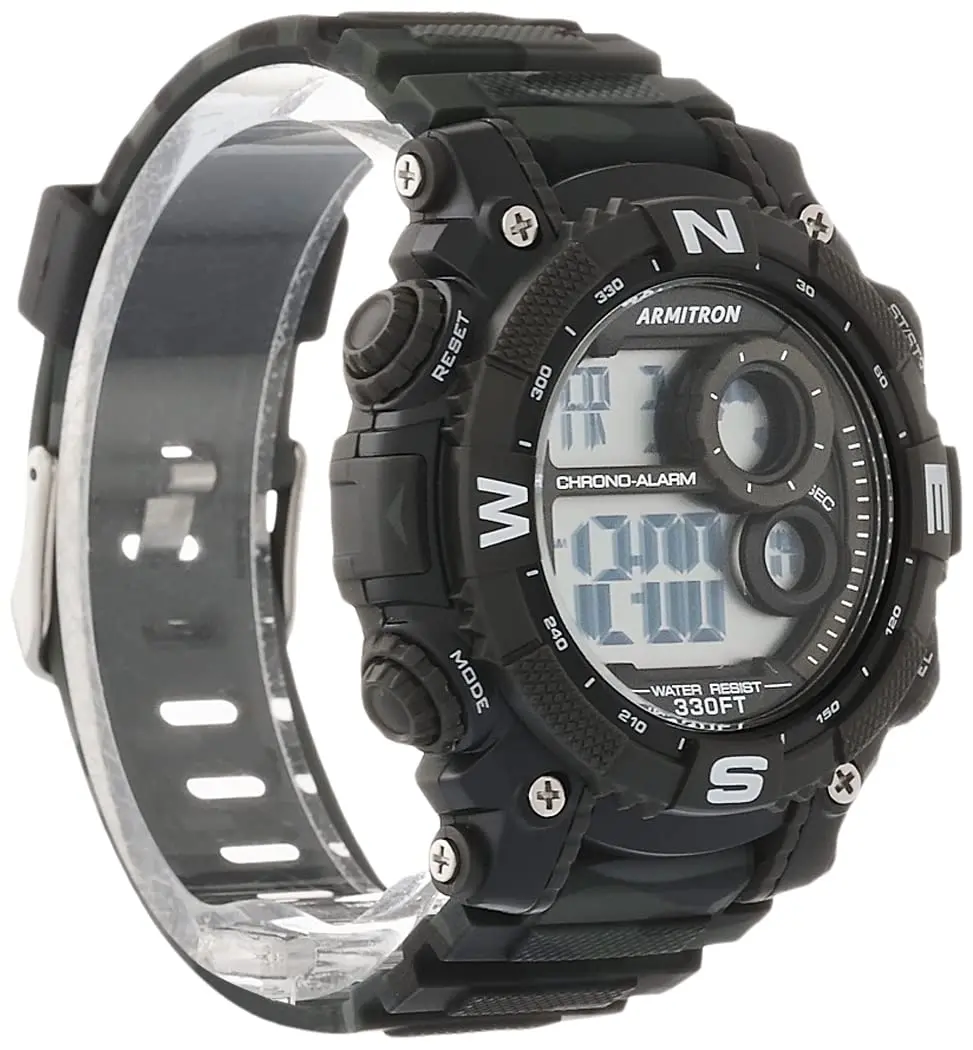 Armitron Sport Men's Quartz Sport Watch 22mm | Water-Resistant 100M, Black Camouflage - view 3