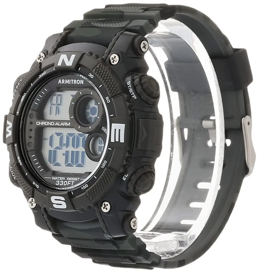 Armitron Sport Men's Quartz Sport Watch 22mm | Water-Resistant 100M, Black Camouflage - view 4