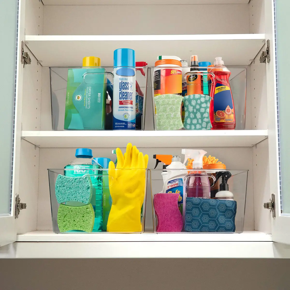 ClearSpace 4 Pack Item Container | Large Kitchen & Pantry Organizer, 12x11x7 inches - view 2
