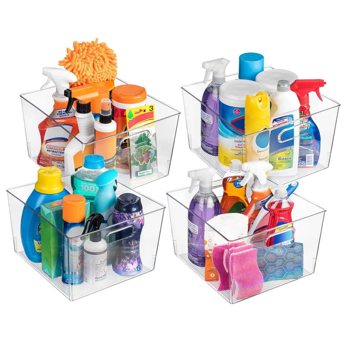 ClearSpace 4 Pack Item Container | Large Kitchen & Pantry Organizer, 12x11x7 inches - view 3