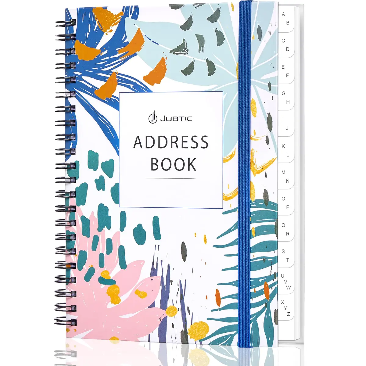 JUBTIC Address and Password Book with Alphabetical Tabs 5.2" x7.7" | Organized Contact & Password Keeper - main product image
