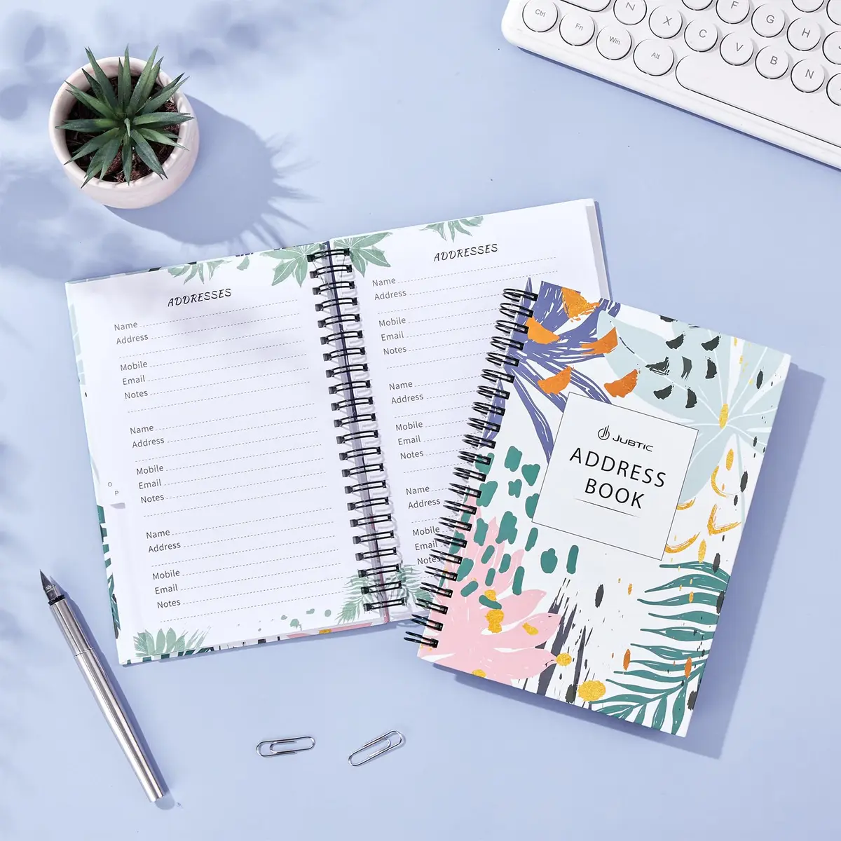 JUBTIC Address and Password Book with Alphabetical Tabs 5.2" x7.7" | Organized Contact & Password Keeper - view 6