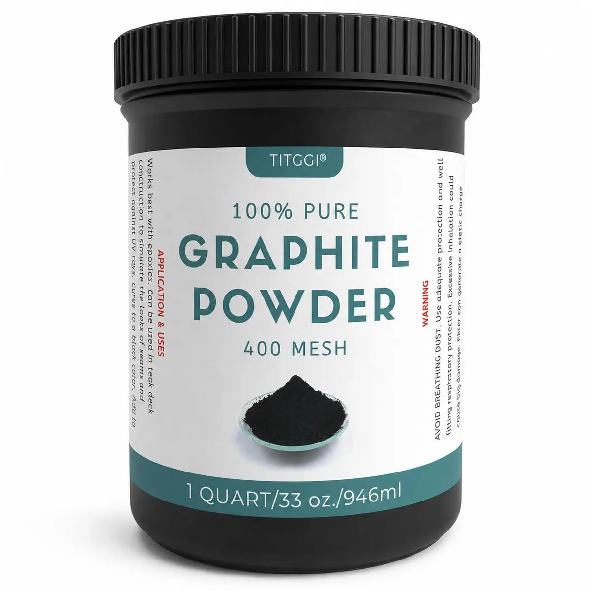 TITGGI Graphite Powder 32 oz (0.91 kg) | Dry Lubrication for Locks, Bearings, and Mechanisms - main product image