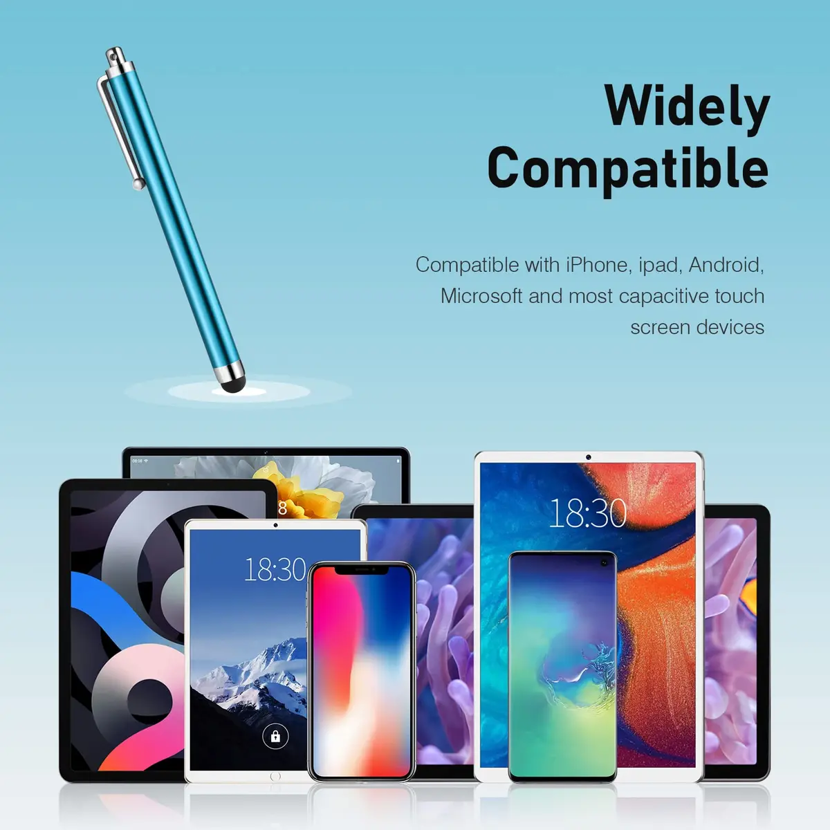 Abiarst Stylus Pens for Touch Screens 10-Pack | High Precision Universal Stylus for iPad iPhone Tablets Samsung Galaxy - view 6