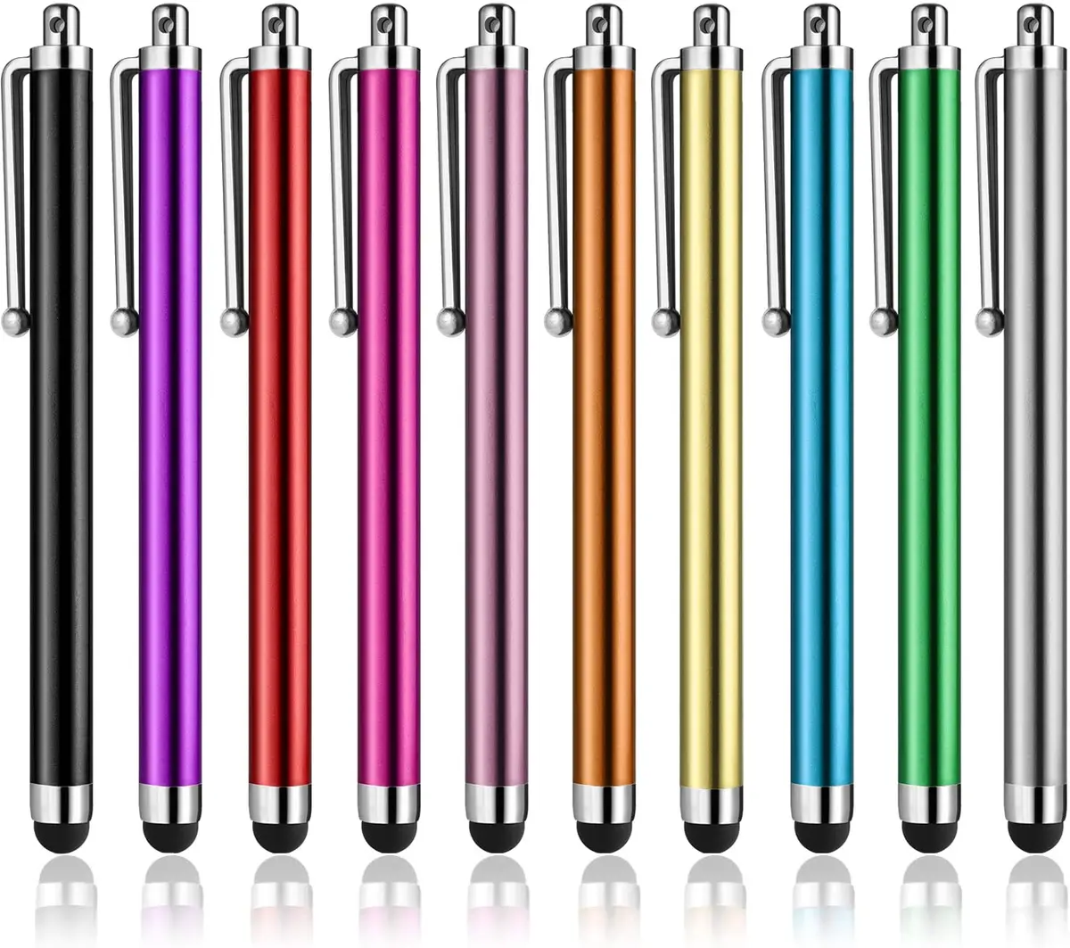 Abiarst Stylus Pens for Touch Screens 10-Pack | High Precision Universal Stylus for iPad iPhone Tablets Samsung Galaxy - main product image