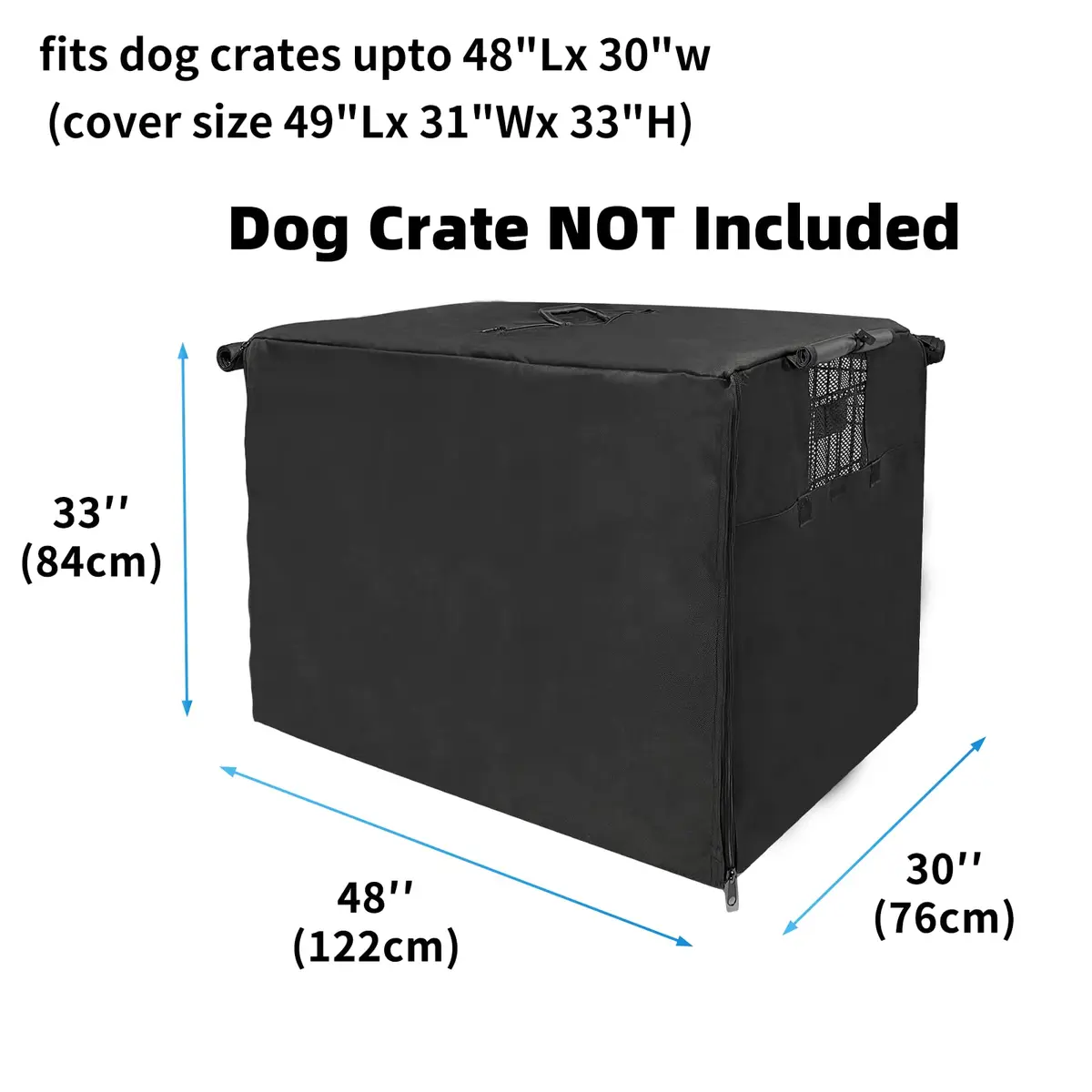 Joroamp Dog Crate Cover 48 Inch Waterproof 600D Oxford | Large Dog Cage with 1-3 Doors - view 2