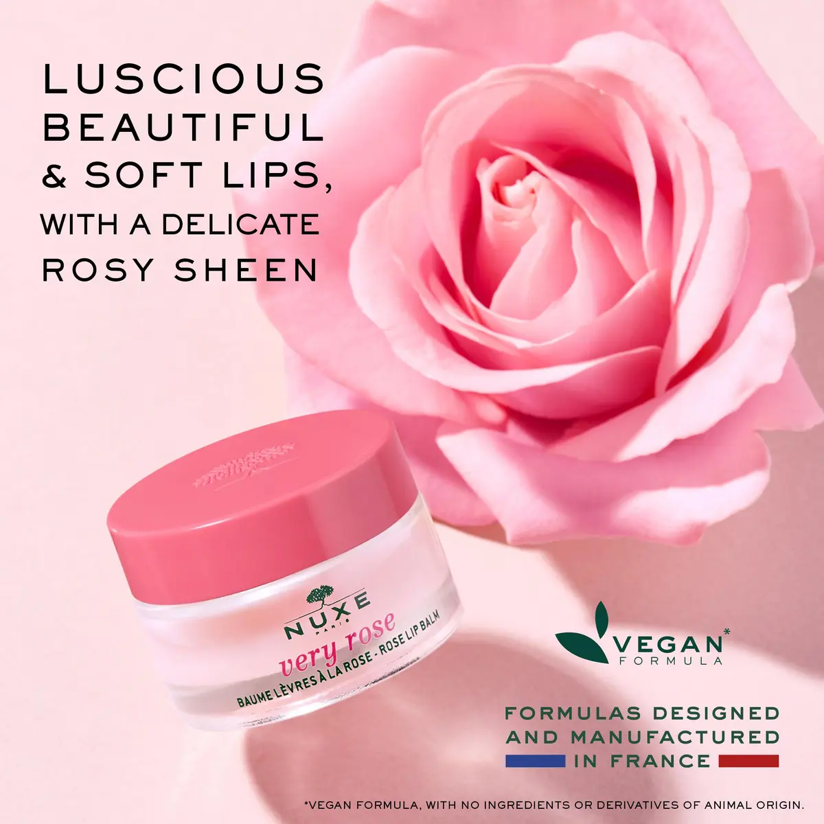 Nuxe Very Rose Nourishing Lip Balm with Shea Butter and Beeswax | Hydrates & Protects Dry Lips - view 3