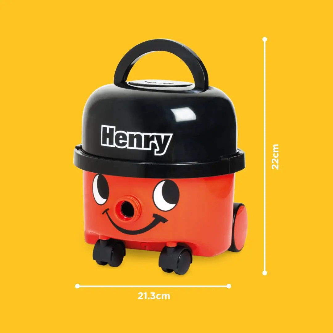 Casdon Henry & Hetty Toys - Henry Vacuum Cleaner - Red Vacuum Cleaning Toy with Real Function & Nozzle Accessories - Kids Cleaning Set - For Children Aged 3+ - view 6