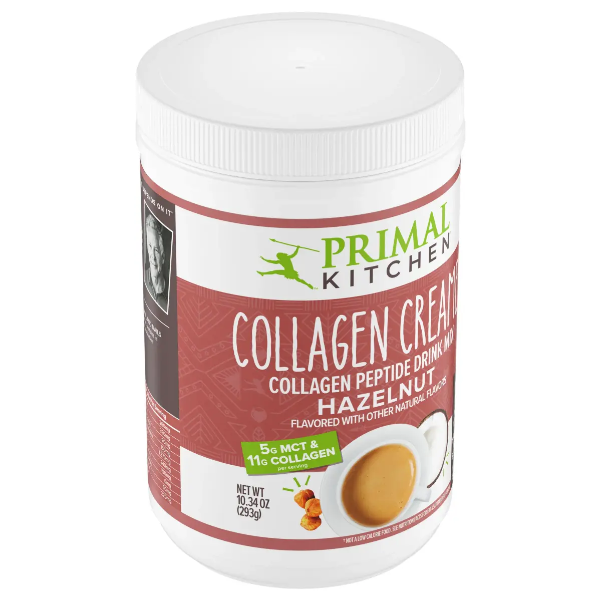 Primal Kitchen Hazelnut Collagen Creamer Powder 293g (10.34 Oz) | 11g Collagen Peptides Per Serving - view 5