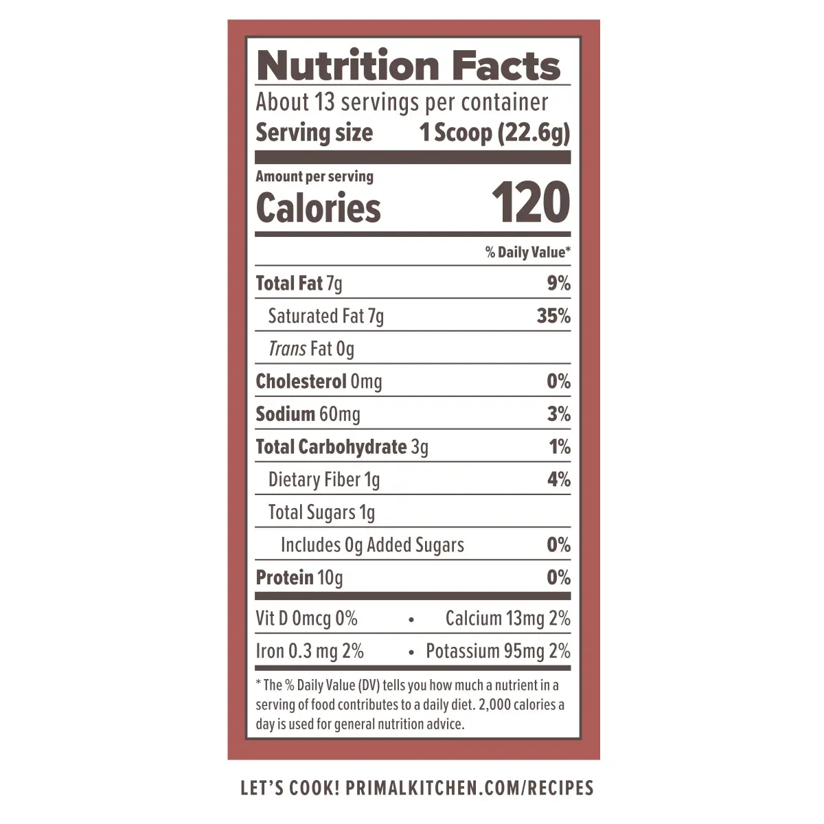 Primal Kitchen Hazelnut Collagen Creamer Powder 293g (10.34 Oz) | 11g Collagen Peptides Per Serving - view 2
