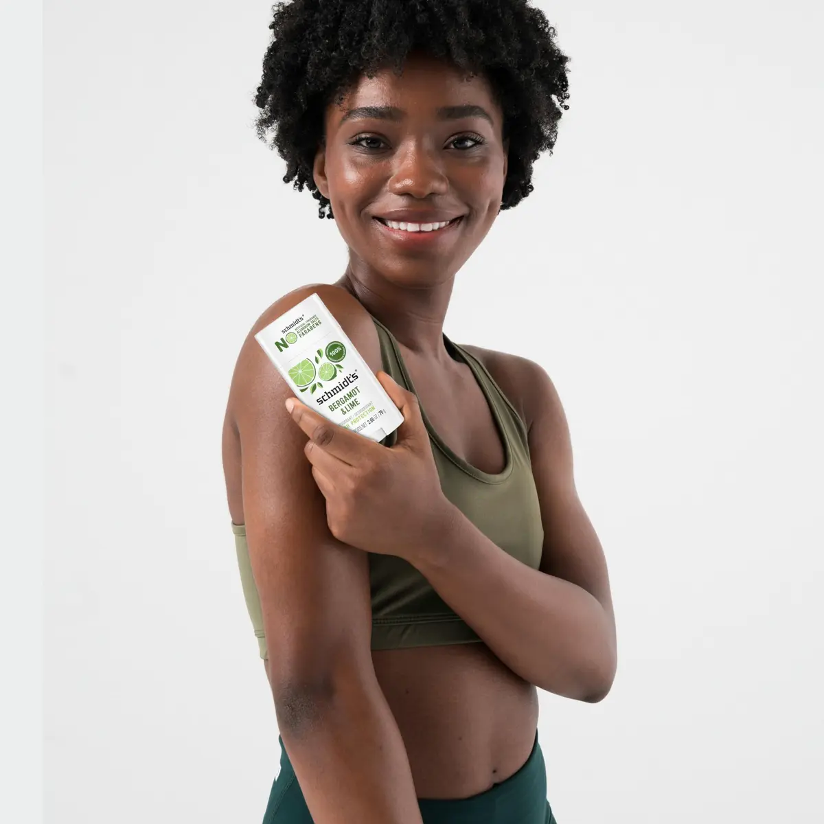 Schmidt's Vegan Aluminum-Free Deodorant Bergamot & Lime 2.65 oz | 24-Hour Natural Odor Protection - view 5