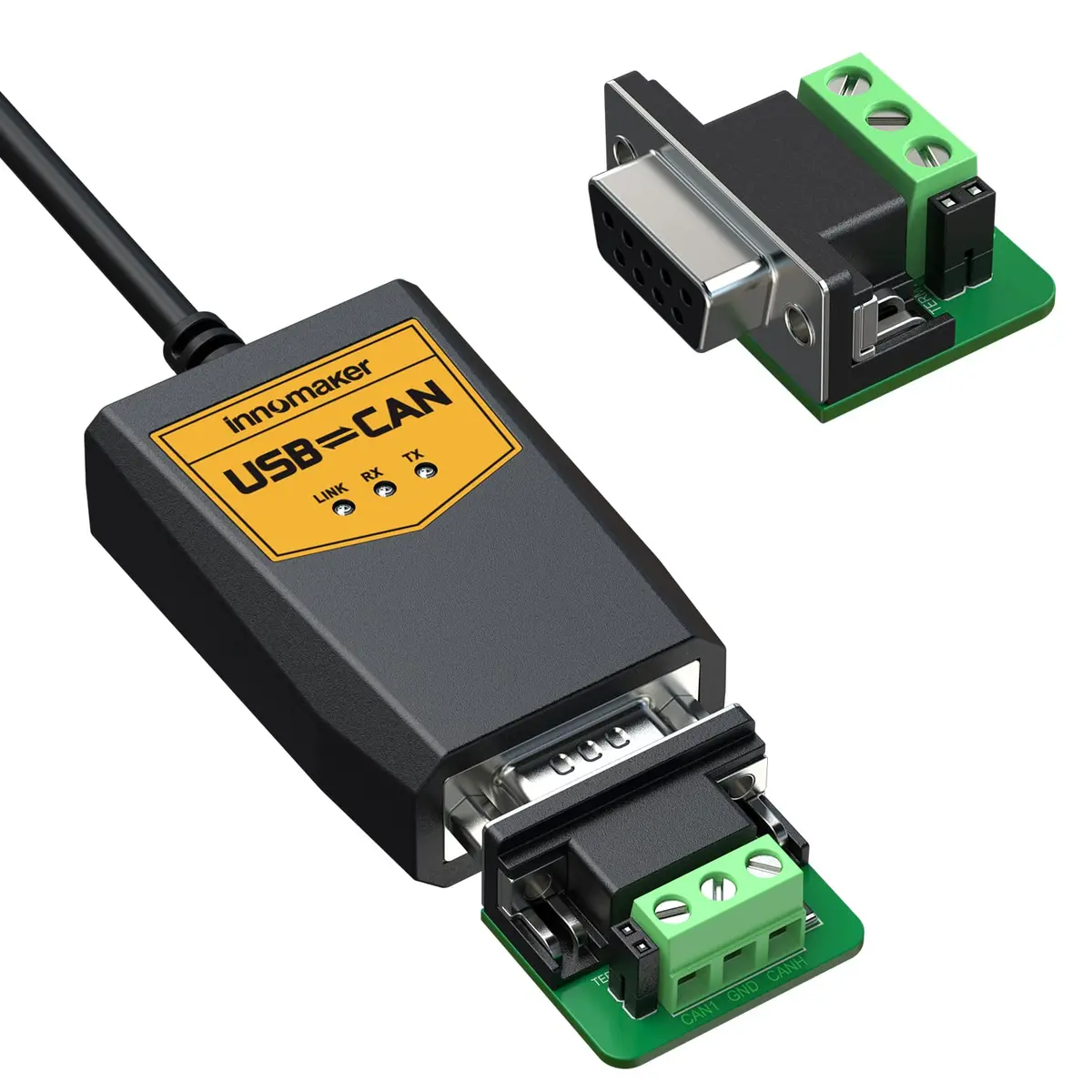 innomaker USB to CAN Converter Cable for Raspberry Pi5/4/Pi3B+/Pi3/Zero(W)/Jetson Nano/Tinker Board | Support Windows Linux Mac OS Android Venus OS - view 4