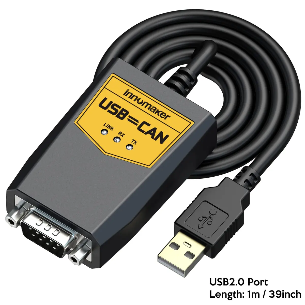 innomaker USB to CAN Converter Cable for Raspberry Pi5/4/Pi3B+/Pi3/Zero(W)/Jetson Nano/Tinker Board | Support Windows Linux Mac OS Android Venus OS - view 5