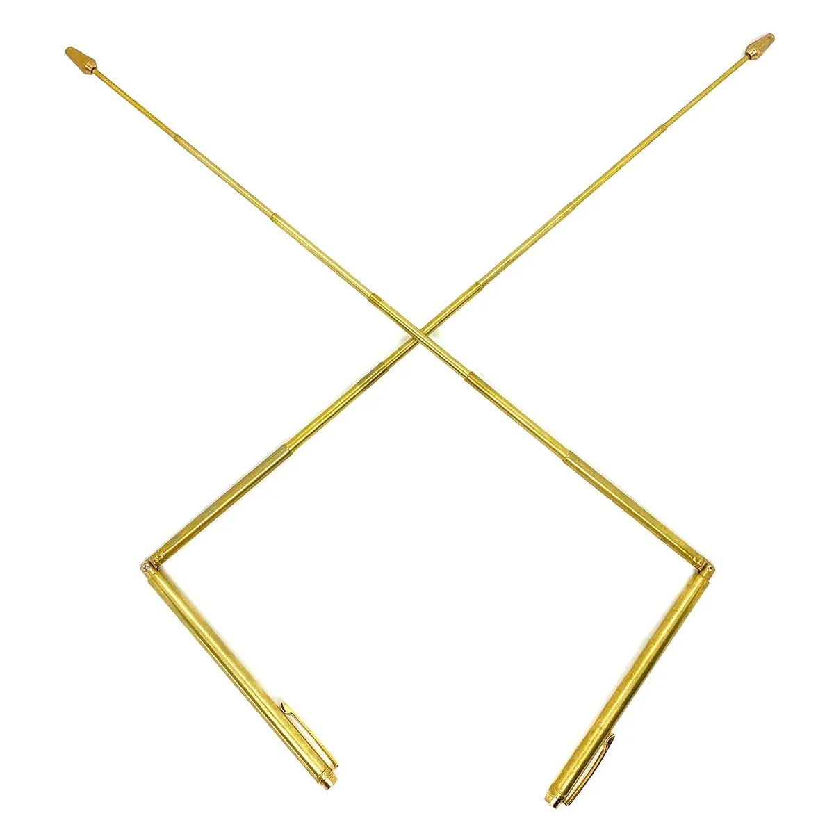 QINIZX Retractable Dowsing Rods, Brass Divining Rods for Ghost Hunting & Water Witching, 15 cm (5.9 inches) - Gold - view 6