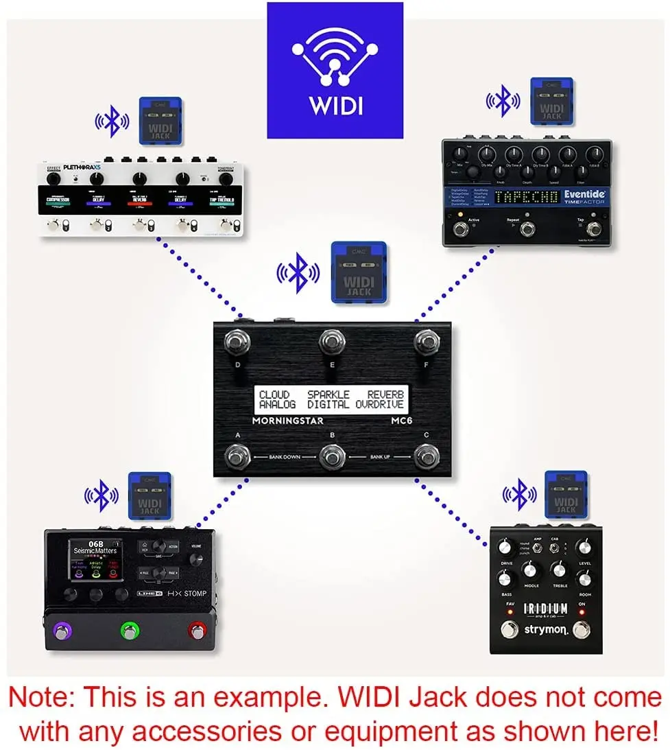 CME WIDI Jack Premium Bluetooth MIDI Adapter with DIN-5 Cables | Ultra Low Latency 3ms - view 8