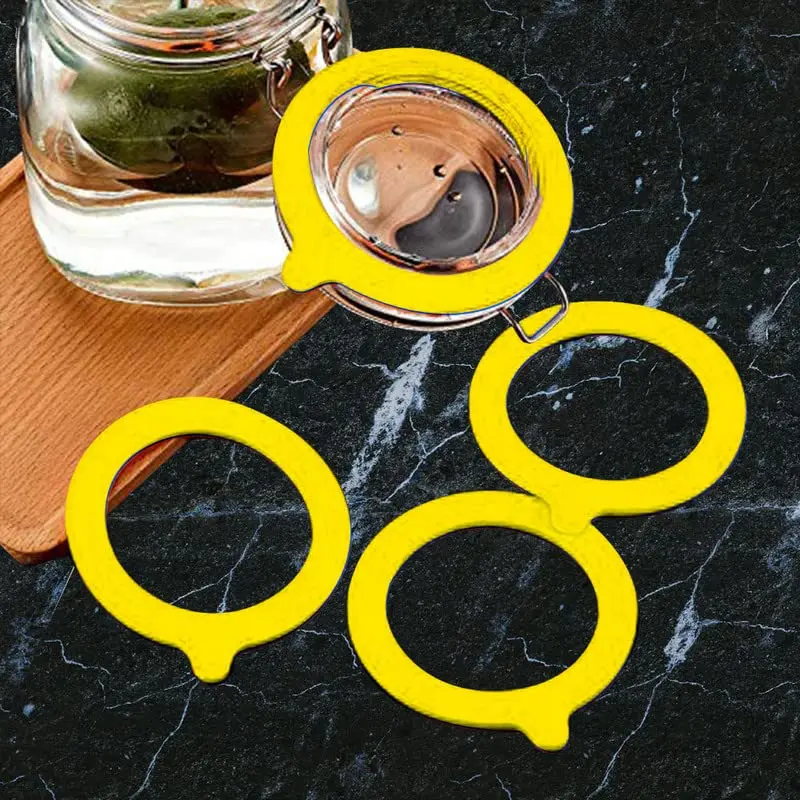 Gemhill Silicone Replacement Gasket 97mm | Leak-Proof Mason Jar Seal (10pcs) - view 8