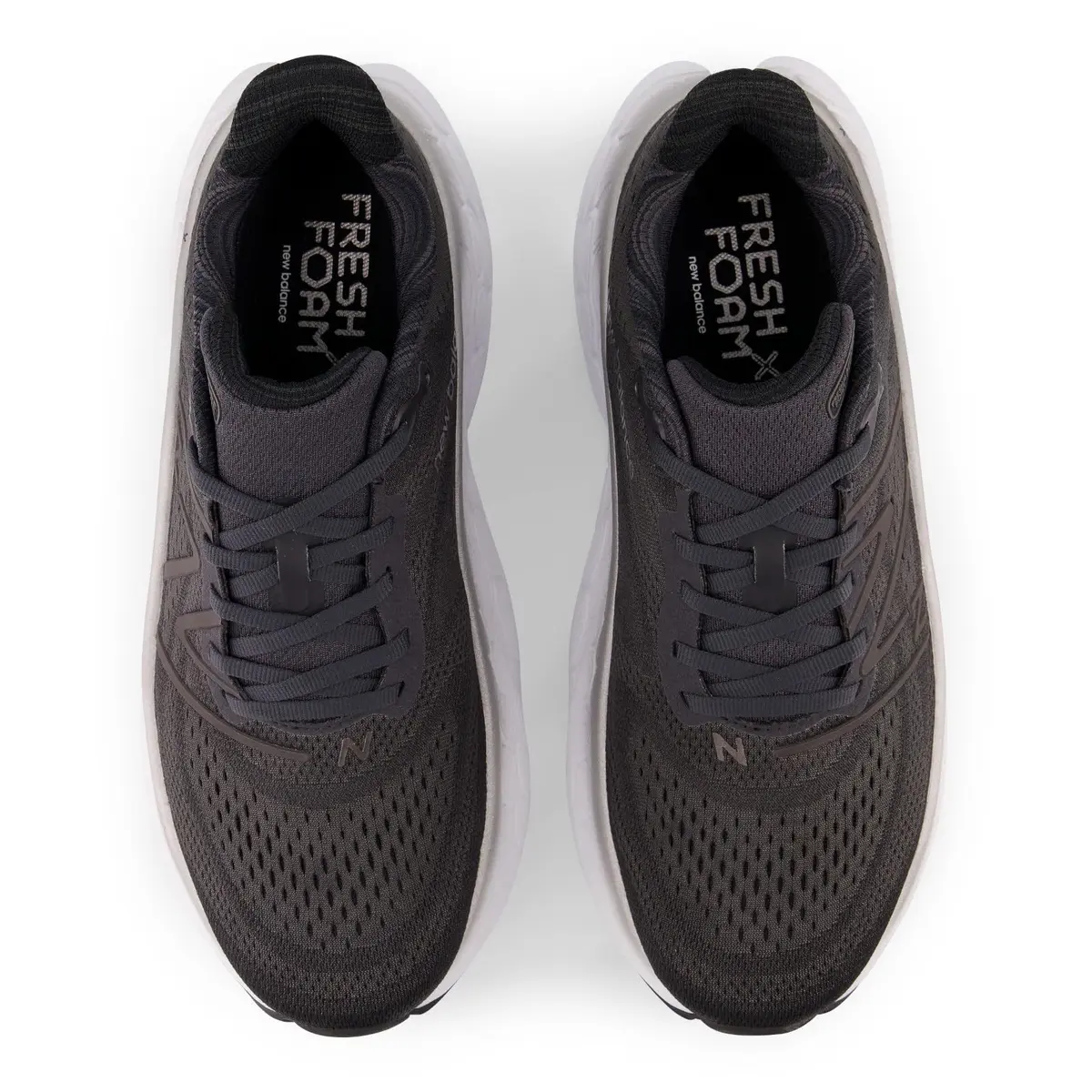 New Balance Fresh Foam X More V4 Running Shoe, Black/Phantom, 8 Wide US | Max Cushioning & Breathable Fit - view 6