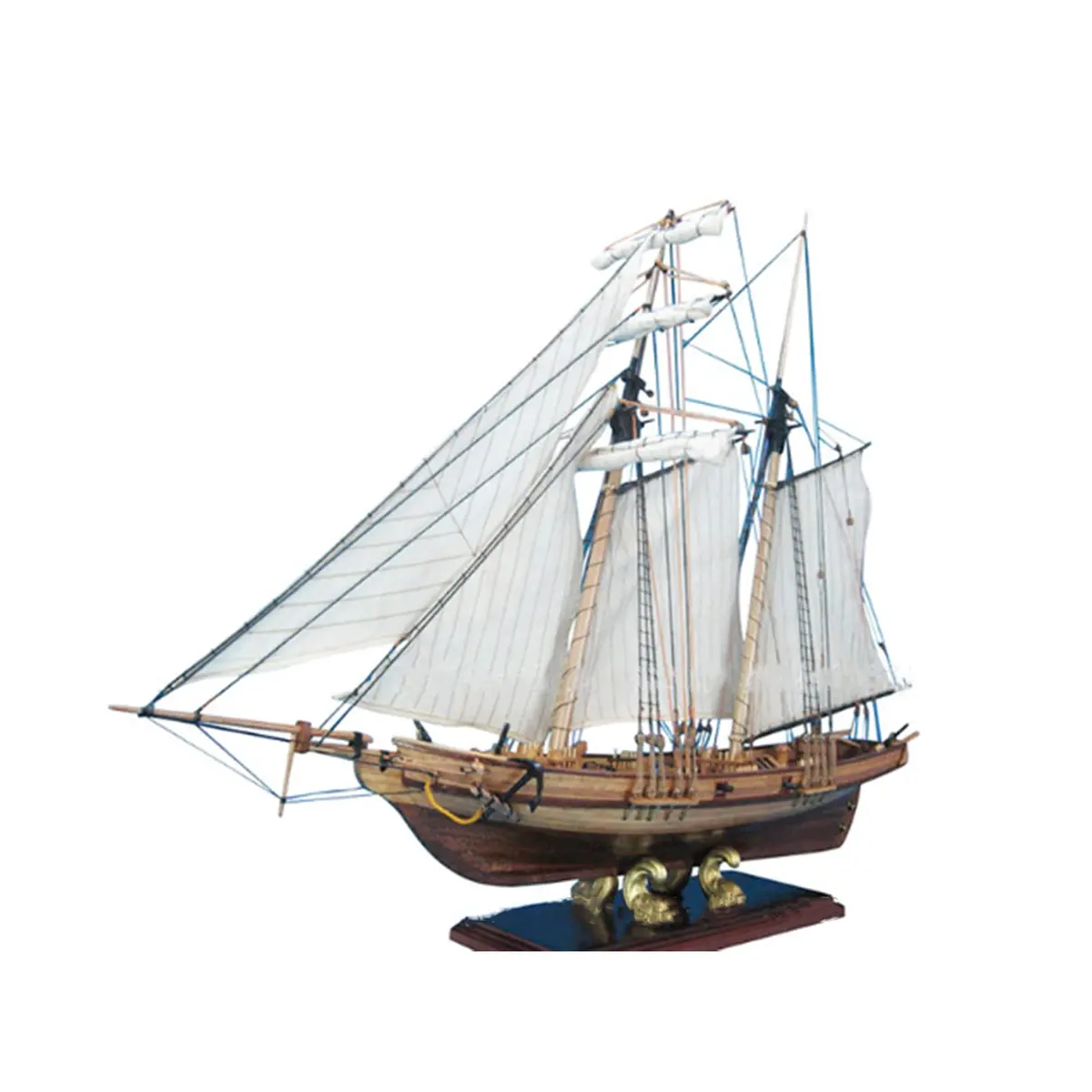 HAPYLY Scale DIY Hobby Wooden Ship Model Boat Kit 1/70 | Self-Assembled Watercraft Craft - main product image