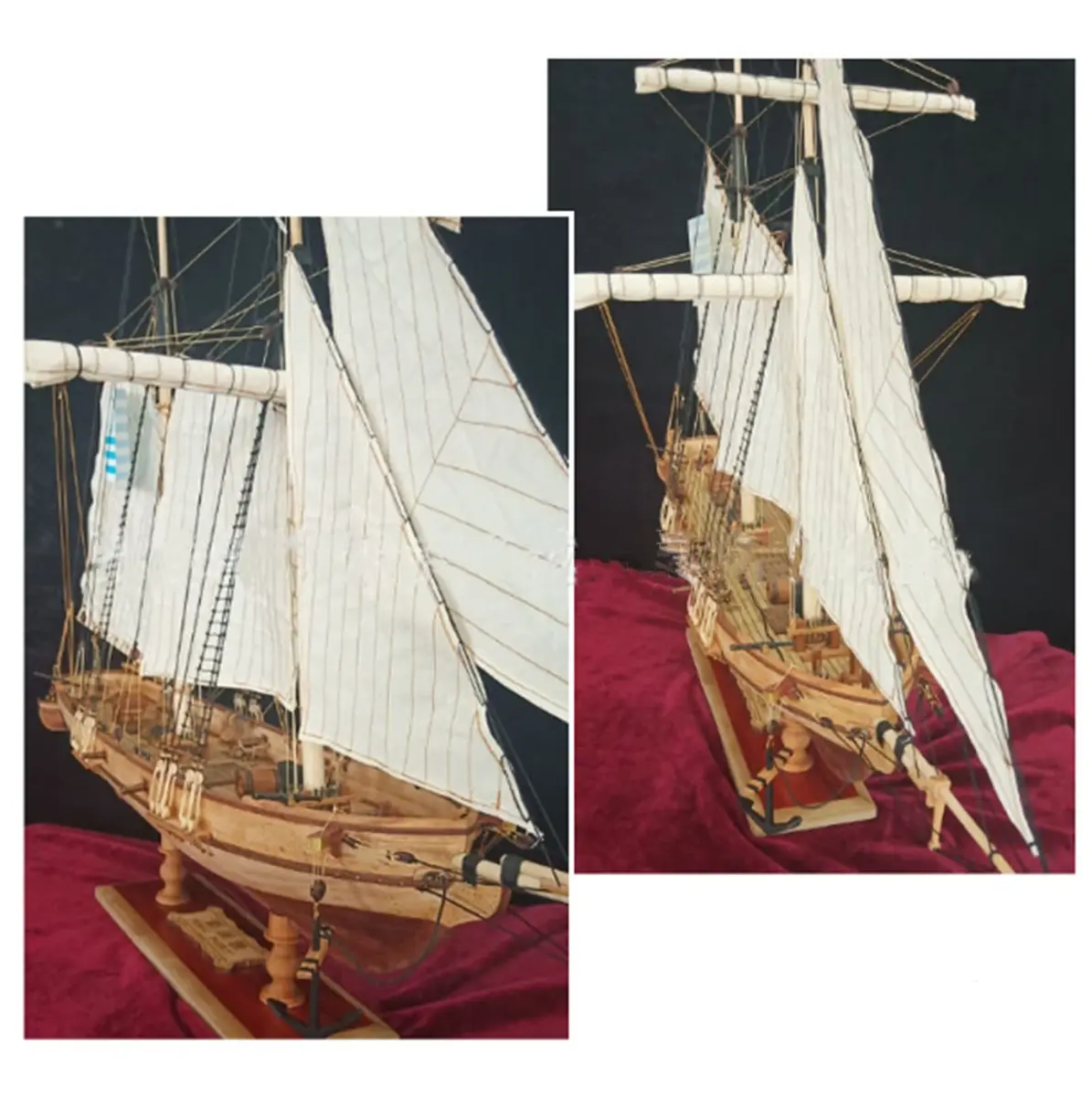 HAPYLY Scale DIY Hobby Wooden Ship Model Boat Kit 1/70 | Self-Assembled Watercraft Craft - view 7