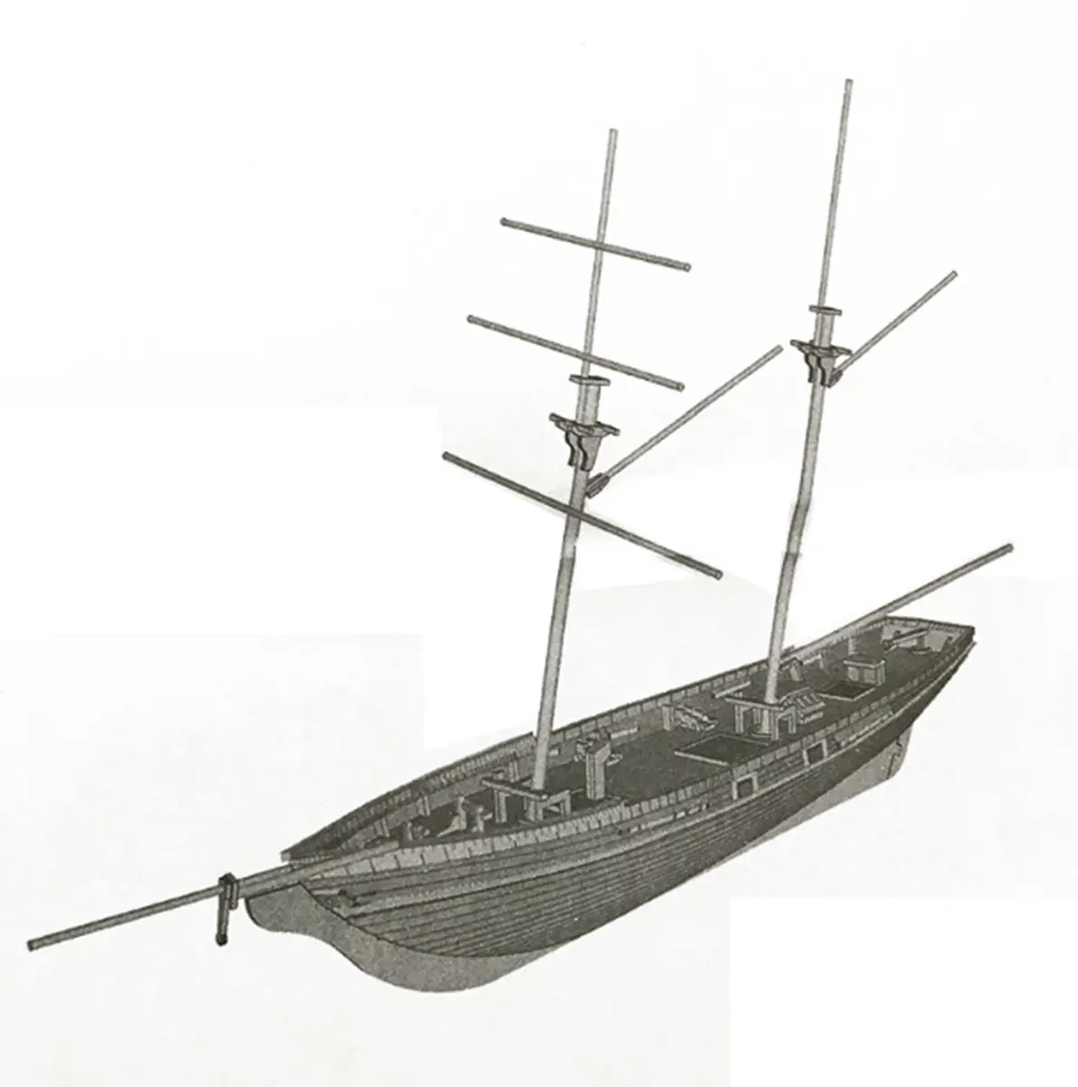 HAPYLY Scale DIY Hobby Wooden Ship Model Boat Kit 1/70 | Self-Assembled Watercraft Craft - view 4