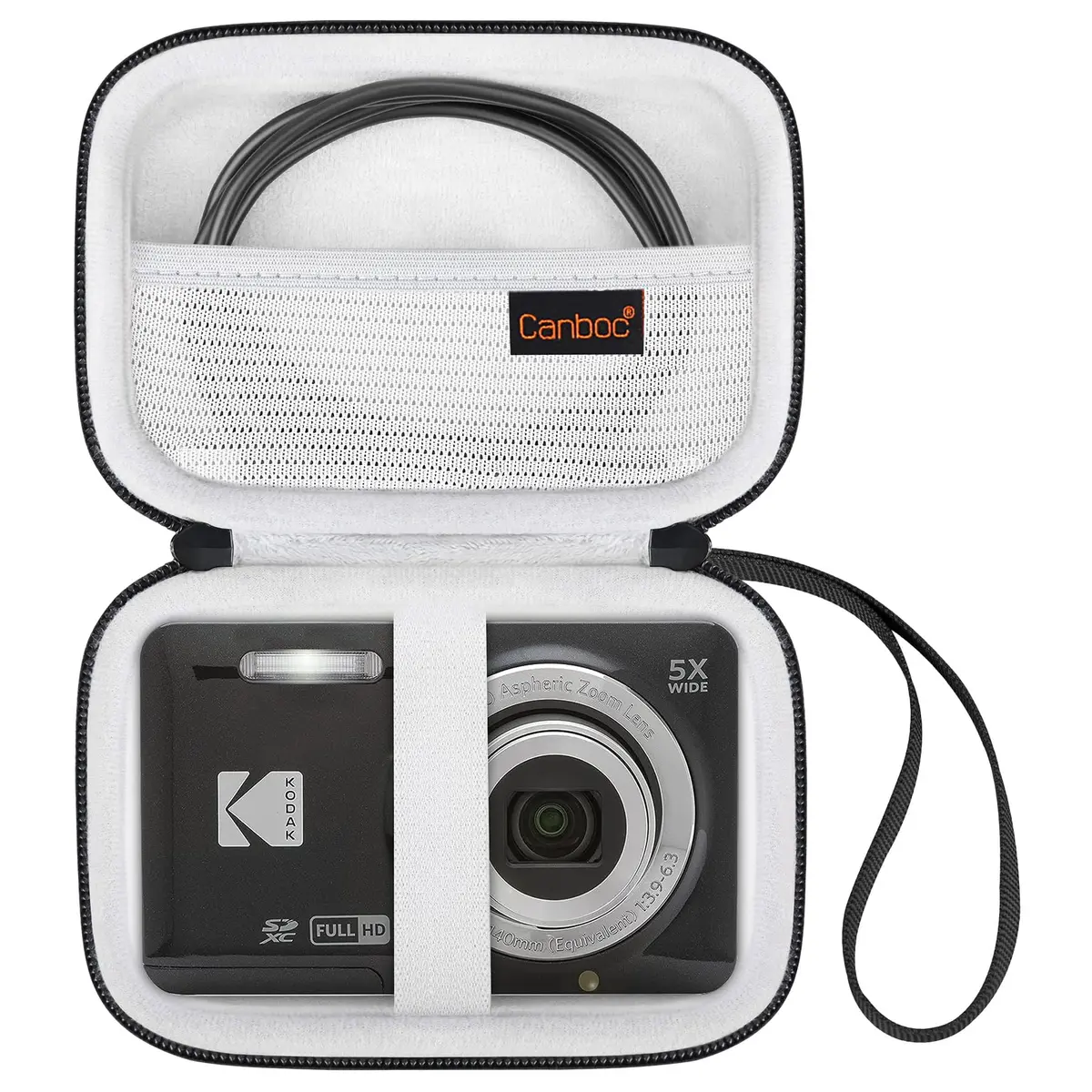 Canboc Camera Case for KODAK PIXPRO FZ55/ FZ45/ FZ53 16MP Digital Camera | Durable PU & EVA, Water-Resistant, Portable - main product image