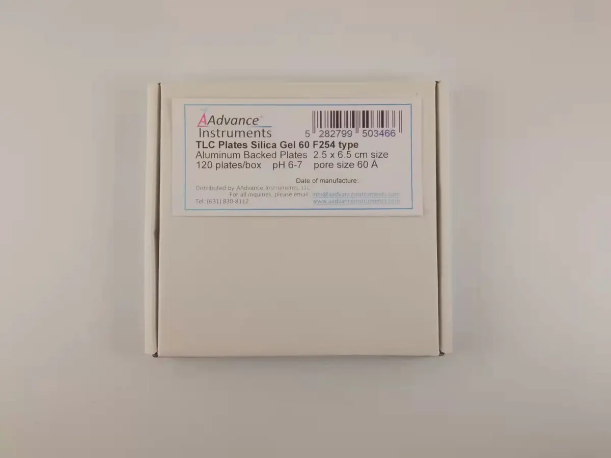 AAdvance Instruments TLC Plates 120/box Aluminum Backed Silica Gel 60 F254 2.5cm x 6.5cm | Neutral pH, Precise Size, Fast Lab Use - view 2