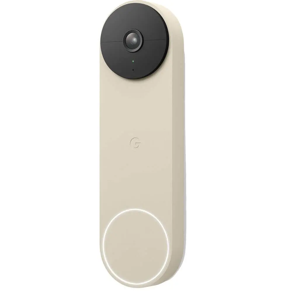 Google Nest Doorbell (Battery) - Linen | Wireless Video Doorbell with HD Night Vision - main product image