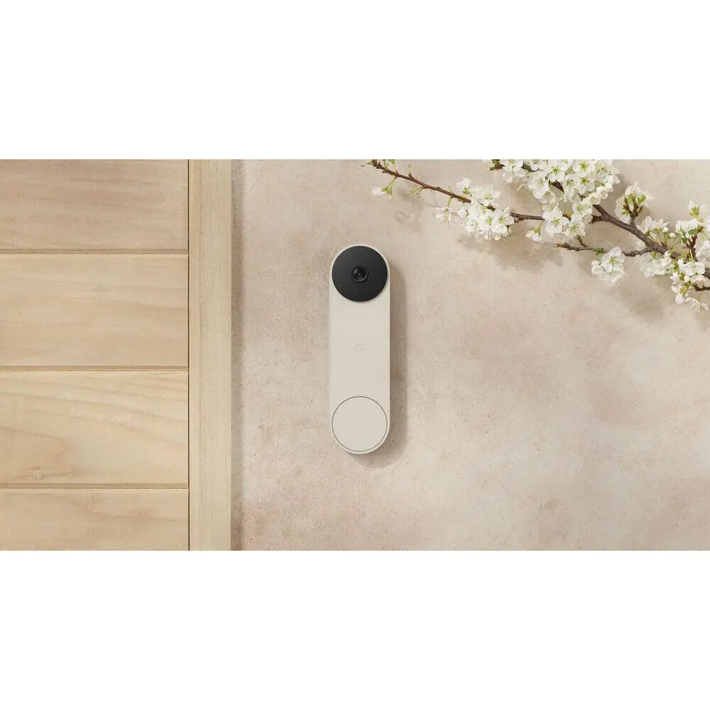 Google Nest Doorbell (Battery) - Linen | Wireless Video Doorbell with HD Night Vision - view 2