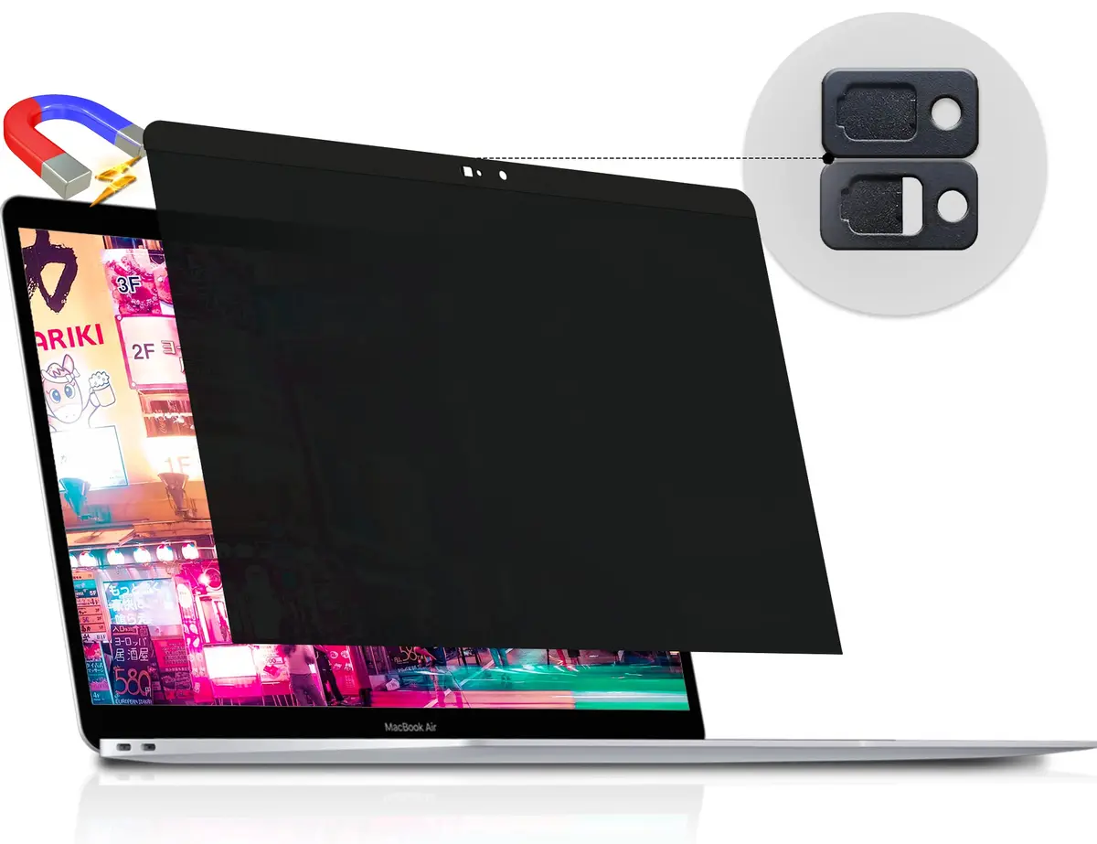 Peslv Magnetic Privacy Screen for MacBook Air 13" (2018-2021 M1) & Pro 13" (2016-2022 M1/M2) | Anti-Blue Light Glare Filter - main product image