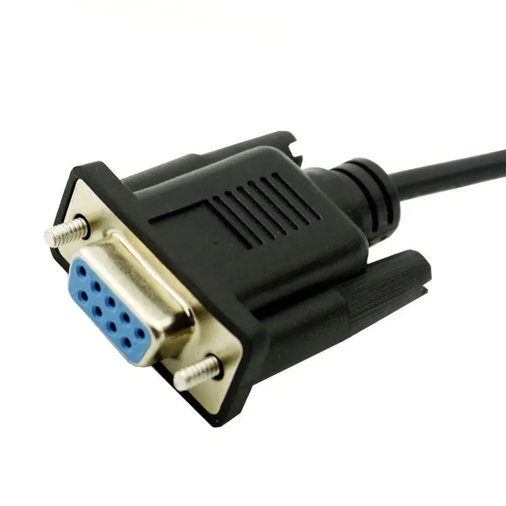 Vanki RS232 DB9 Female to USB 2.0 A Female Serial Cable Adapter 25cm | Copper, Black - view 5