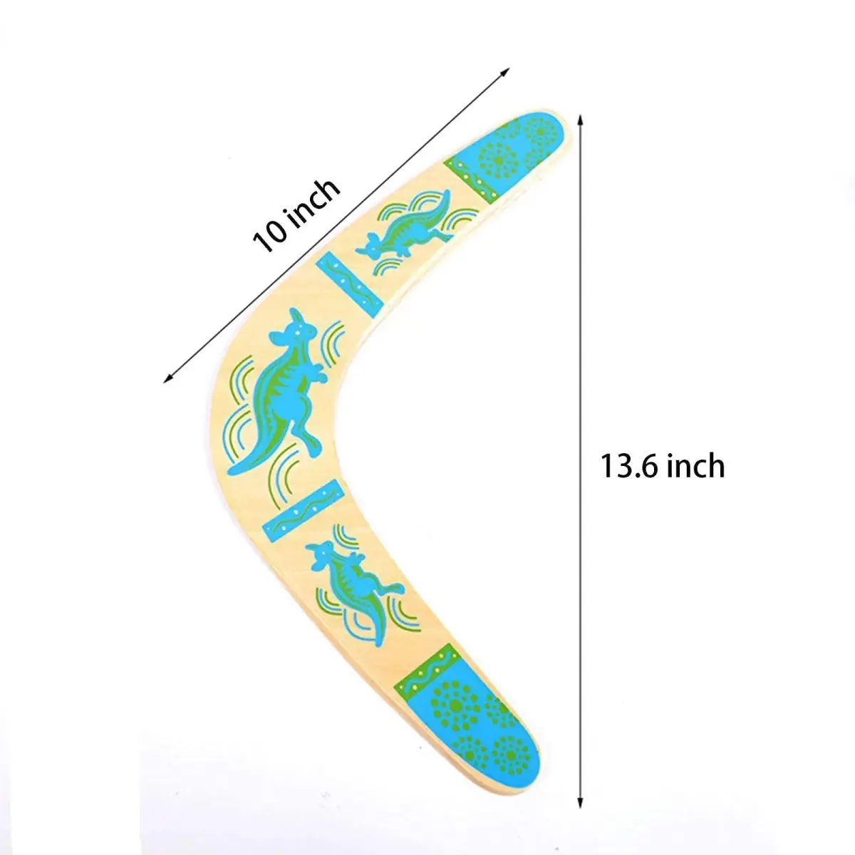 Inborntrait V-Shaped Boomerang 2 Pack (Blue & Light Brown) | Handmade Wooden Outdoor Toy for Ages 10+ - view 8