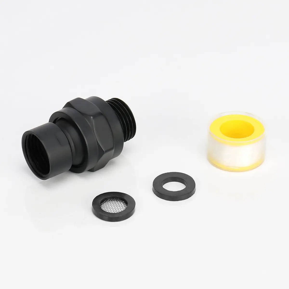 NearMoon Shower Head Swivel Ball Adapter Matte Black | Solid Brass Shower Connector Ball Joint Adjustable Universal Shower Arm Extension Component - view 8