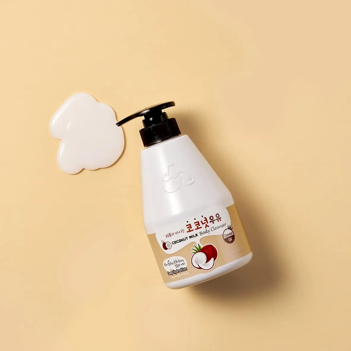 Kwailnara Coconut Milk Body Wash 560ml (19.75 Fl Oz) | Hydrated & Silky Skin with Milk Protein & Royal Jelly - view 6