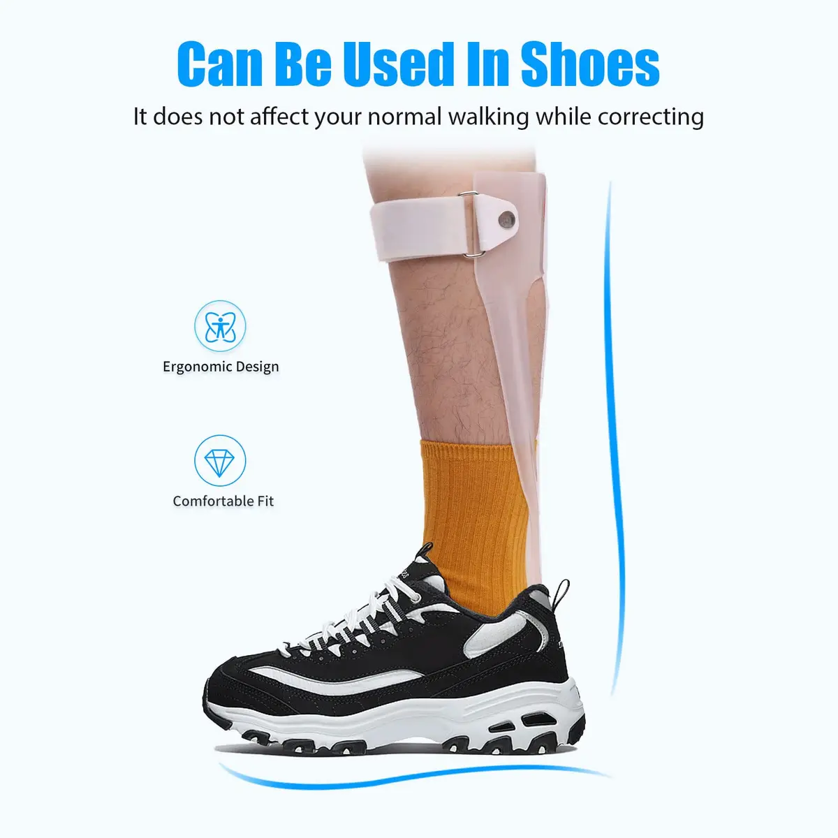 Shuyan Jiao Foot Drop Brace Ankle Foot Orthosis Small-Left | Supports gait & stability - view 5