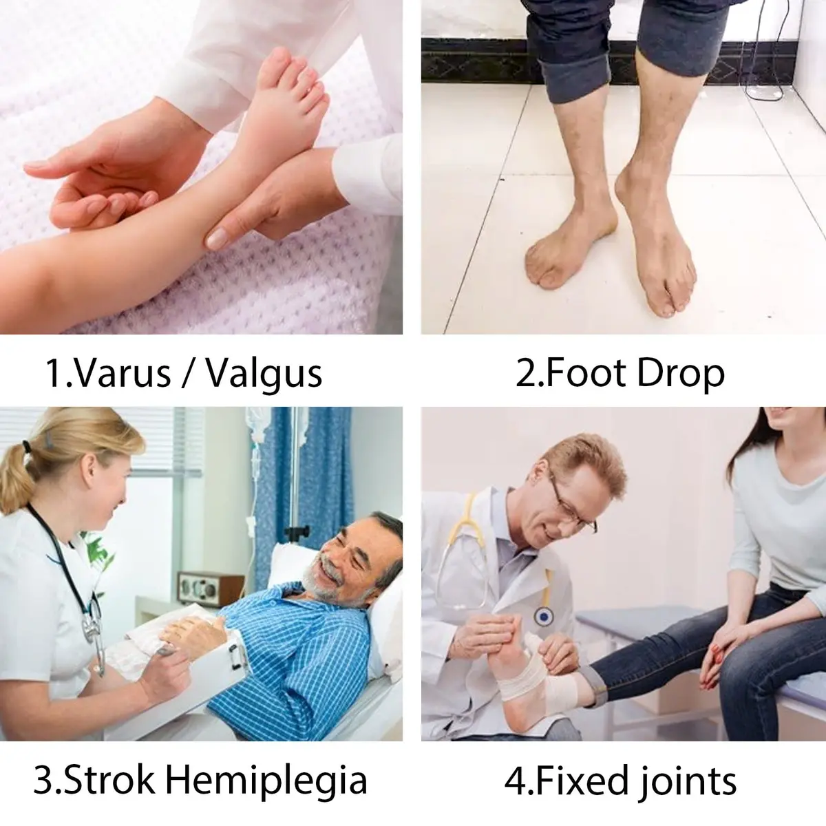 Shuyan Jiao Foot Drop Brace Ankle Foot Orthosis Small-Left | Supports gait & stability - view 2
