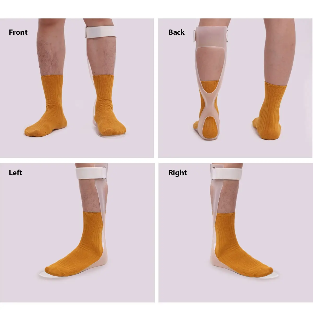Shuyan Jiao AFO Foot Drop Brace Ankle Foot Orthosis XL-Right | Lightweight, Adjustable Support for Stroke & Hemiplegia - view 6