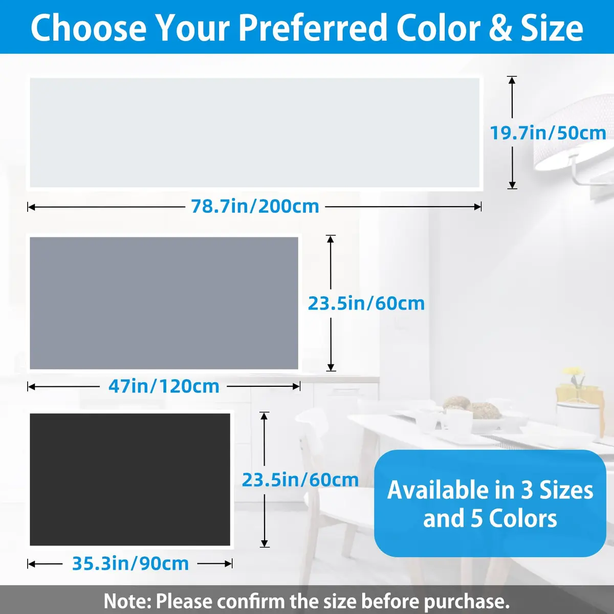 AECHY Extra Large Silicone Mat 91.4cm x 60cm (36"x24") | Thick Heat Resistant Countertop Protector for Crafts & Baking - view 6