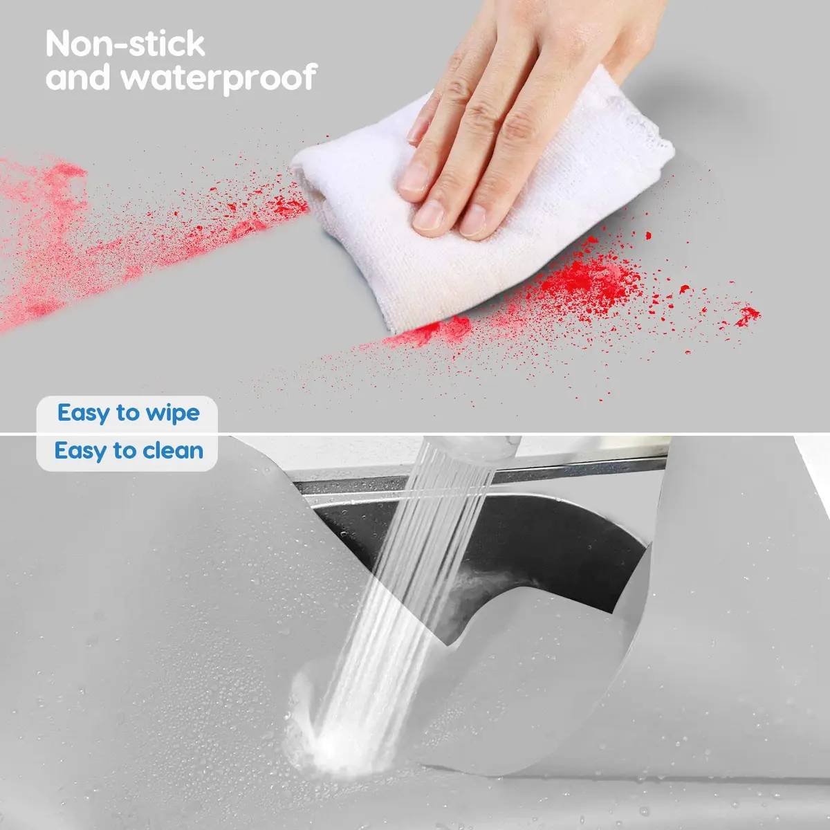 AECHY Extra Large Silicone Mat 91.4cm x 60cm (36"x24") | Thick Heat Resistant Countertop Protector for Crafts & Baking - view 7