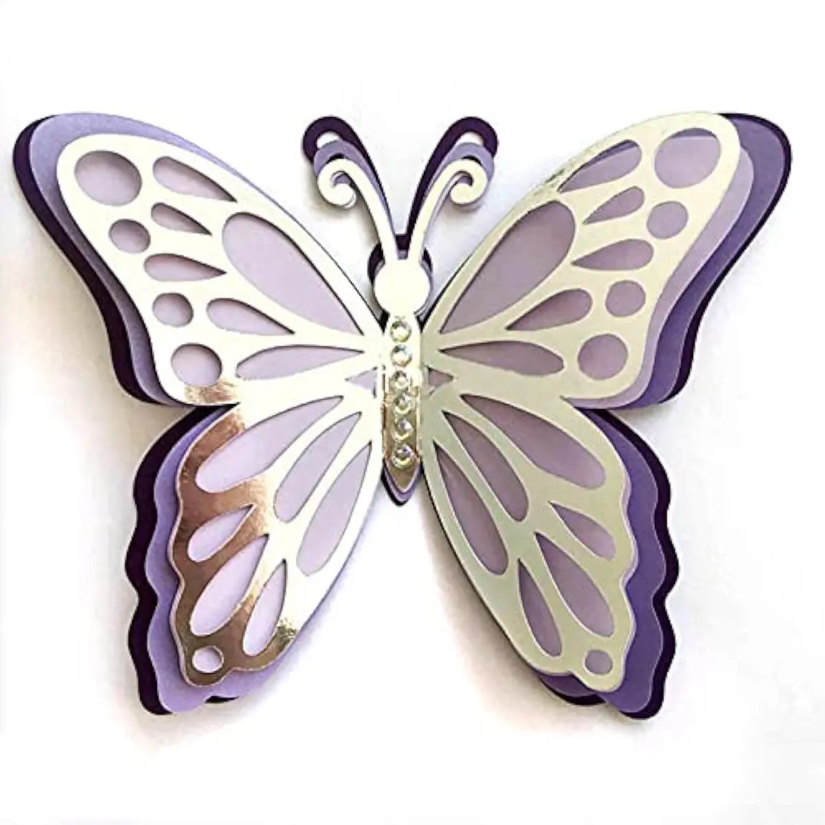 Trdxxx 4pcs 3D Butterflies Metal Cutting Dies for Scrapbooking & Crafts | High-Carbon Steel (10.2cm x 7.6cm) - main product image