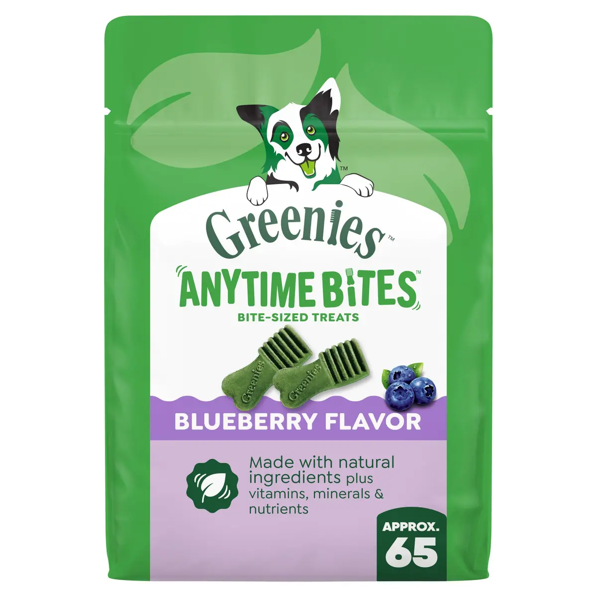 Greenies Dog Treats Blueberry Flavor | Chewy, Natural, 10.3 oz | 13 Calories - main product image