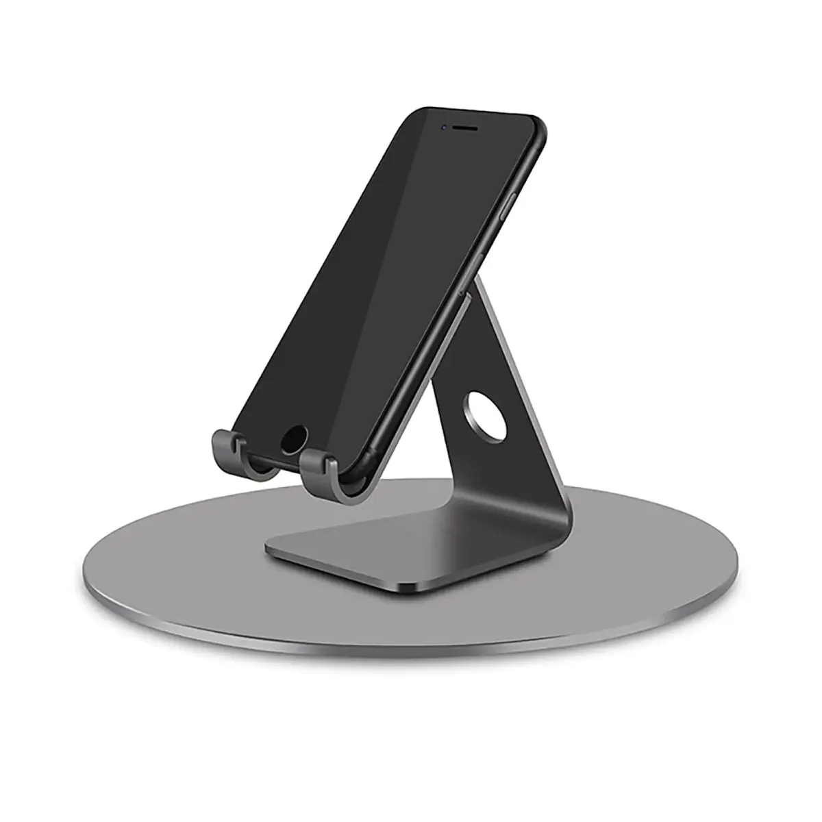 Yoqanr 360° Rotating Monitor Stand 220mm (8.66 inch) | Aluminum Alloy with Non-Scratch Silicon Feet - view 2