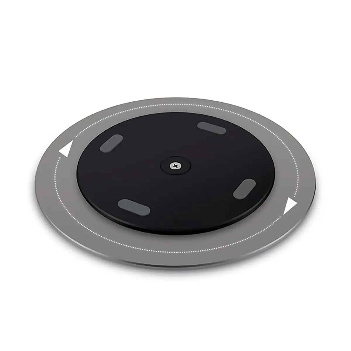 Yoqanr 360° Rotating Monitor Stand 220mm (8.66 inch) | Aluminum Alloy with Non-Scratch Silicon Feet - view 3
