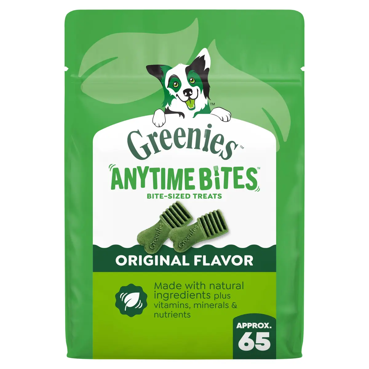 Greenies Anytime Bites Dog Treats, Original Flavor, 10.3 oz | Chewy, Low-Calorie Dog Snacks for Training & Treating - main product image
