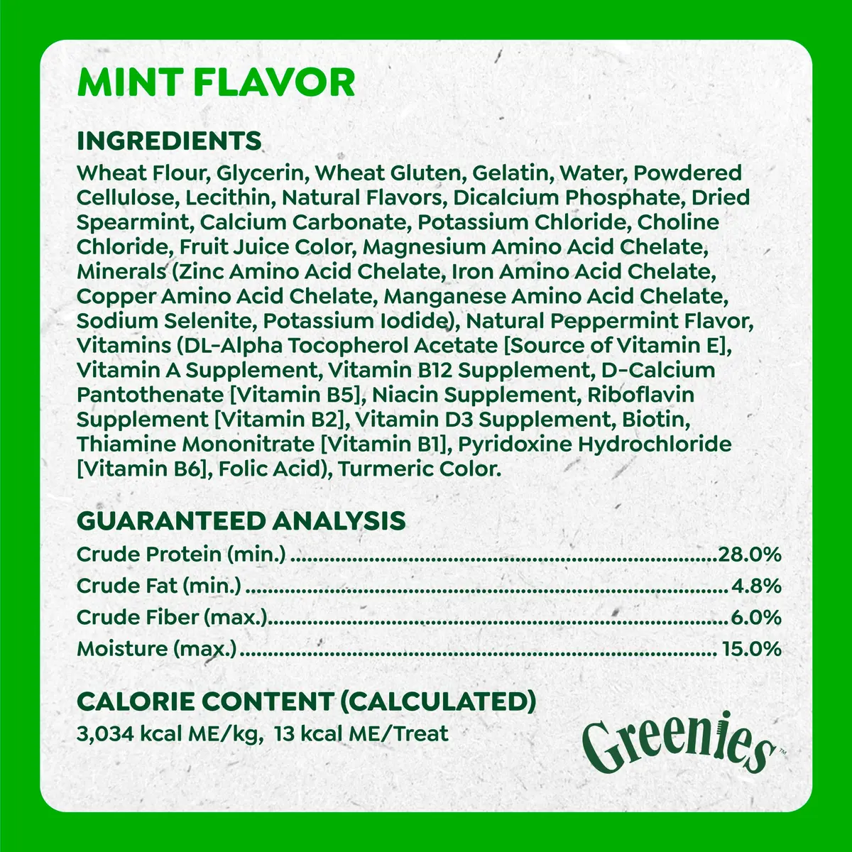 Greenies Dog Treats Mint Flavor 10.3 oz | Chewy, Natural, 13 Calories - view 4