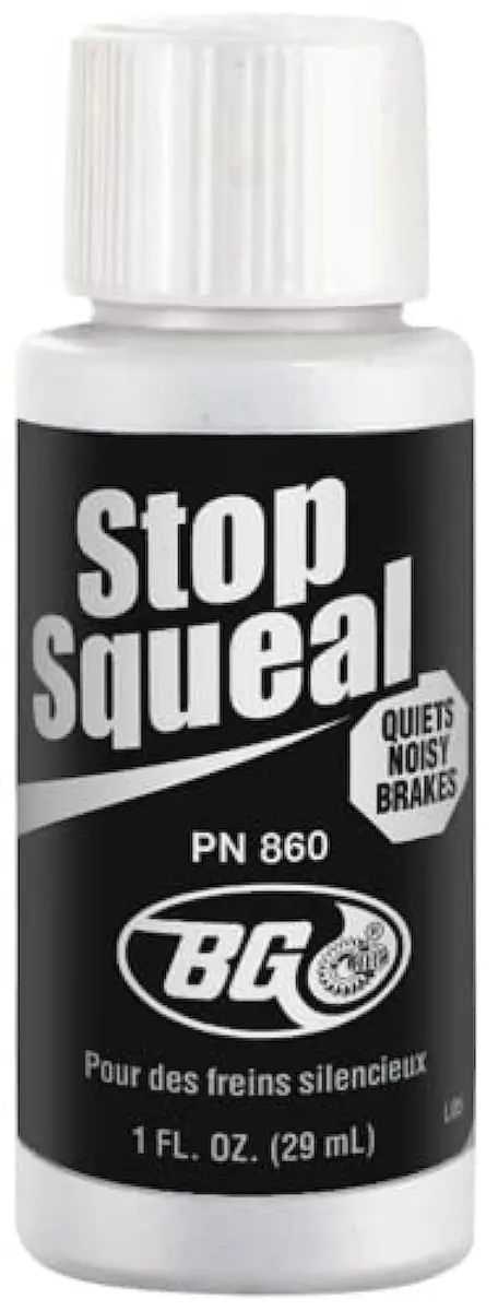 BG Stop Squeal 1 fl oz | Disc Brake Quiet & Anti-Squeal Solution for Noisy Brakes - main product image