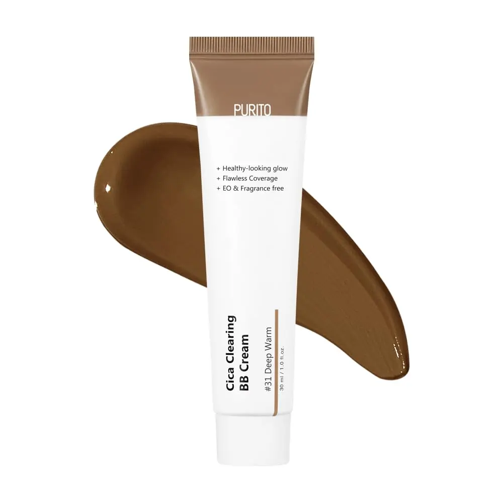 PURITO Cica BB Cream #31 Deep Warm 30ml (1.01 Fl Oz) | Vegan & Cruelty-Free for Sensitive Skin - main product image