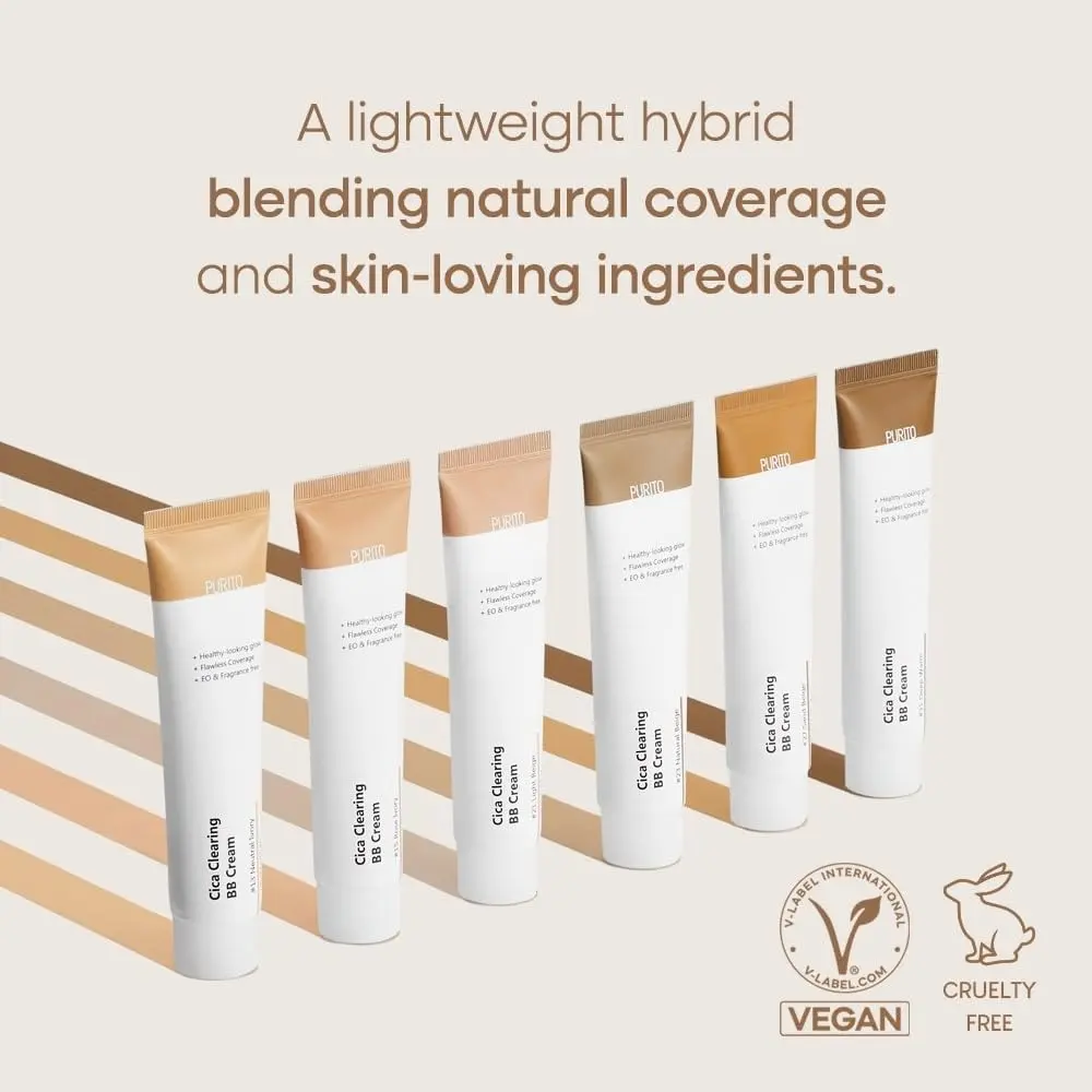 PURITO Cica Clearing BB Cream #13 Neutral Ivory 30ml (1 fl.oz) | Vegan & Cruelty-Free with Centella Asiatica - view 2